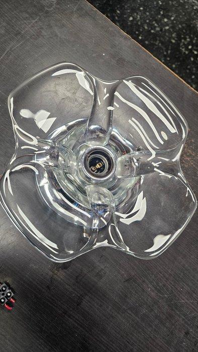 Wandkandelaar - quadrifoglio - Staal, Glas, Antiek en Kunst, Curiosa en Brocante