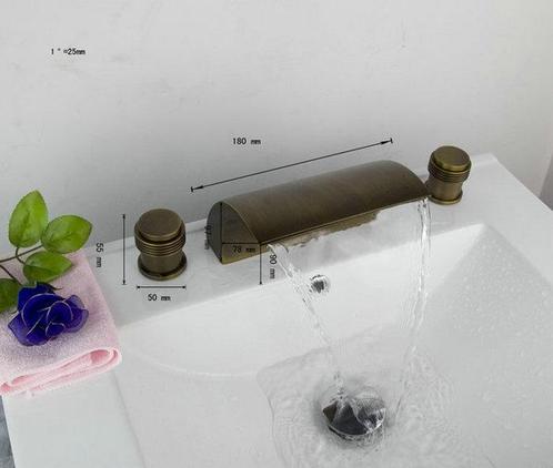Watervalkraan type Acquario design waterval bad kraan antiek, Doe-het-zelf en Verbouw, Sanitair, Nieuw, Verzenden