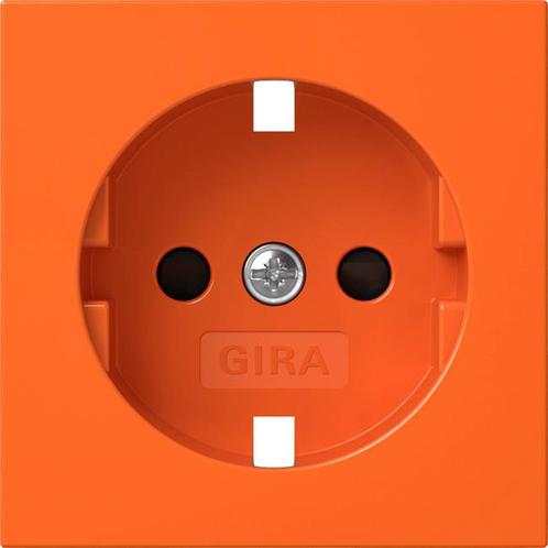 Gira Schuko stopcontact SH Systeem 55 Oranje - 4984109, Doe-het-zelf en Verbouw, Elektra en Kabels, Overige typen, Nieuw, Verzenden