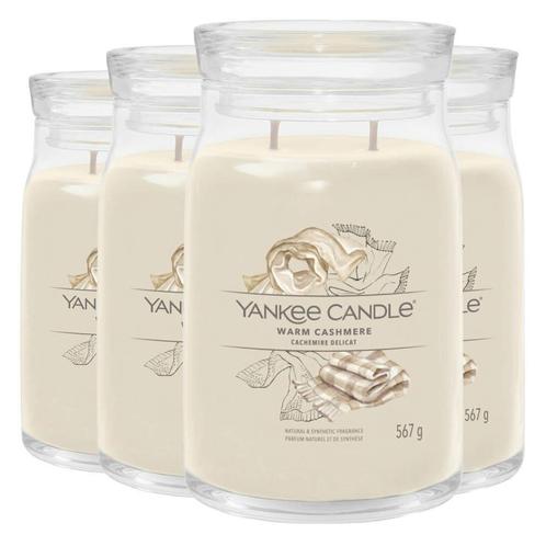 4x Yankee Candle Geurkaars Large Jar Warm Cashmere 567 gr, Sieraden, Tassen en Uiterlijk, Uiterlijk | Cosmetica en Make-up, Nieuw