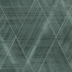 Profhome 388242-GU 3D behang chevron patroon glanzend groen, Huis en Inrichting, Stoffering | Behang, Verzenden