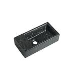 Fontein Mia 40.5x20x10.5cm Nero marmerlook zwart links, Verzenden, Nieuw