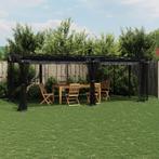 vidaXL Prieel met zijwanden van gaas 6x3 m staal, Tuin en Terras, Partytenten, Verzenden, Nieuw