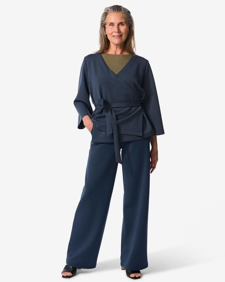HEMA Damesbroek Elly blauw, Kleding | Dames, Overige Dameskleding, Nieuw, Verzenden