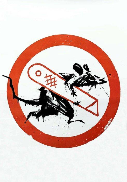 Banksy (1974) - Cut & Run GoMa Exhibition Poster Set, Antiek en Kunst, Kunst | Schilderijen | Modern