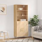 vidaXL buffetkast 69,5x34x180 cm bewerkt hout sonoma, Huis en Inrichting, Kasten | Buffetkasten, Verzenden, Nieuw, 50 tot 100 cm