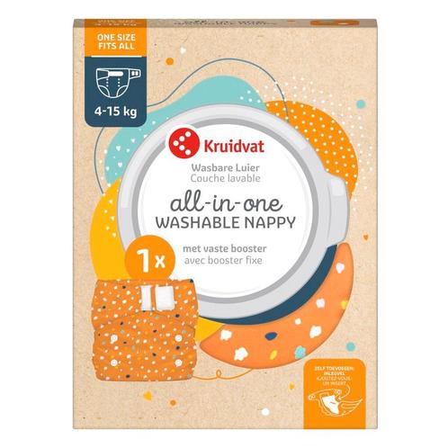 Kruidvat All-in-one Wasbare Luier, Kinderen en Baby's, Overige Kinderen en Baby's, Nieuw, Verzenden