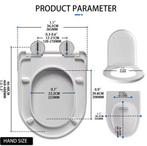 Antibacteriële D-Vorm Toiletbril met Soft-Close, Huis en Inrichting, Badkamer | Badkamermeubels, Verzenden, Nieuw
