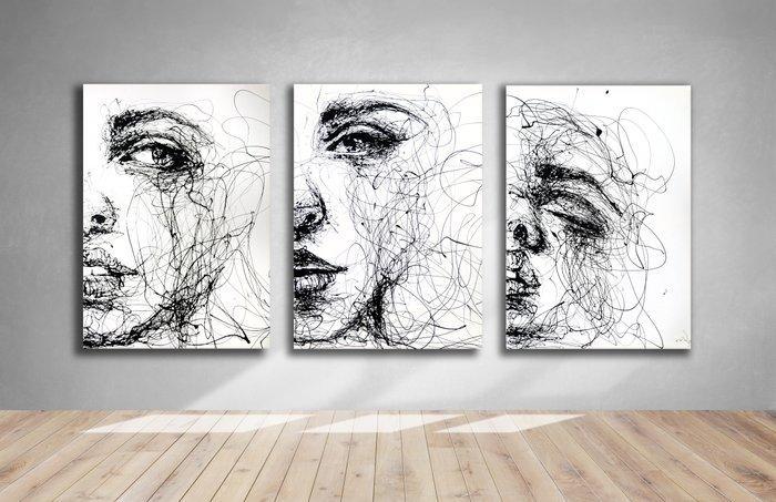 D. Witschkanow -  “Impressive art of divine half-portraits, Antiek en Kunst, Kunst | Schilderijen | Modern