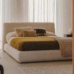 *WOONWINKEL* Kave Home Martina Bedframe Witte Teddy Stof 180, Huis en Inrichting, Slaapkamer | Bedden, Verzenden, Nieuw, Wit