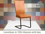 Leren eetkamerstoel Dare - Vintage Cognac (cognac) -, Huis en Inrichting, Stoelen, Bruin, Nieuw, Ophalen of Verzenden, Eén