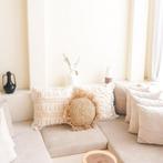 Rond Boho Kussen met Franjes Decoratief Kussen Ø40/50 cm Sie, Verzenden, Nieuw