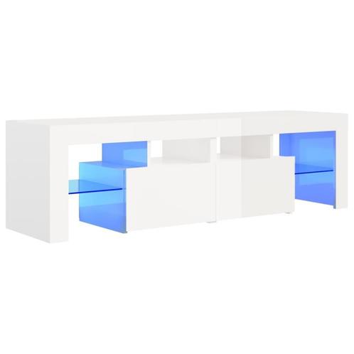 LED TV Meubel Wit 140cm | Retourdeal | Stijlvol & Voordelig, Huis en Inrichting, Kasten | Televisiemeubels, 25 tot 50 cm, Nieuw