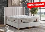 Nieuw! Monaco Opbergboxspring:Elegantie en Praktisch Comfort, Huis en Inrichting, Slaapkamer | Boxsprings, Beige, 180 cm, 200 cm