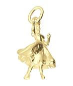 Gouden Danseres Ballroom ketting hanger, Sieraden, Tassen en Uiterlijk, Verzenden, Nieuw