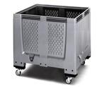 Palletbox ventilatiesleuven met 4 wielen 120x100x114cm, Ophalen of Verzenden