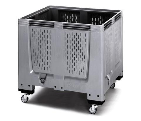 Palletbox ventilatiesleuven met 4 wielen 120x100x114cm, Zakelijke goederen, Kantoor en Winkelinrichting | Magazijn, Stelling en Opslag
