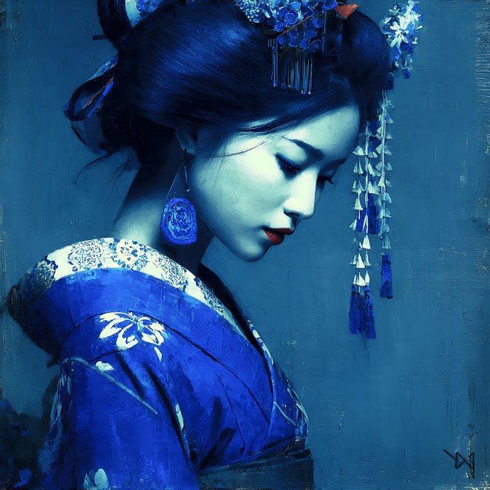 NYX - Bleu Silencieux – L’âme du Japon, Antiek en Kunst, Kunst | Designobjecten