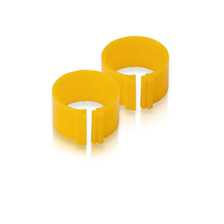 Pluimvee ring  8 mm geel, Dieren en Toebehoren, Vogels | Hokken en Kooien, Ophalen of Verzenden