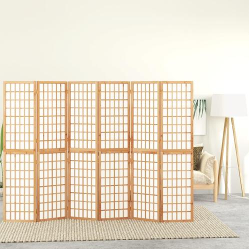 vidaXL Kamerscherm inklapbaar 6 panelen Japanse stijl, Huis en Inrichting, Woonaccessoires | Kamerschermen, Nieuw, Verzenden