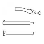 Campking Aandrukstang 25/22 mm alu, Caravans en Kamperen, Nieuw