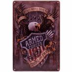 Metalen plaatje - Armed forces, Adelaar NIEUW, Ophalen of Verzenden, Nieuw