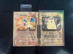 Pokémon - 2 Card - Charizard, Pikachu Metal cards Foil -, Nieuw