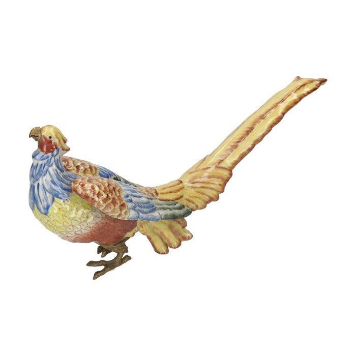 Beeldje - Phaesant - Brons, Marmer, Antiek en Kunst, Kunst | Designobjecten