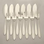 6 persoons visbestek - GEHEEL ZILVER - 525gram -, Antiek en Kunst