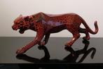 RichART - Panthère version rouge / noir crackle