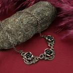 Zilveren anker schakel ketting met vaste hanger | 43 cm, Sieraden, Tassen en Uiterlijk, Kettingen, Gebruikt, Ophalen of Verzenden