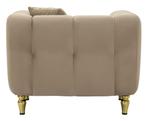 FAUTEUIL ALMA GRIJS MET KUSSEN CM 97X81X71, Huis en Inrichting, Fauteuils, Ophalen of Verzenden, Nieuw
