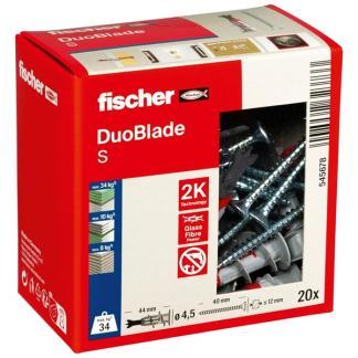 Gipsplaatplug met schroef | Fischer DuoBlade | 20 stuks, Doe-het-zelf en Verbouw, IJzerwaren en Bevestigingsmiddelen, Nieuw, Verzenden