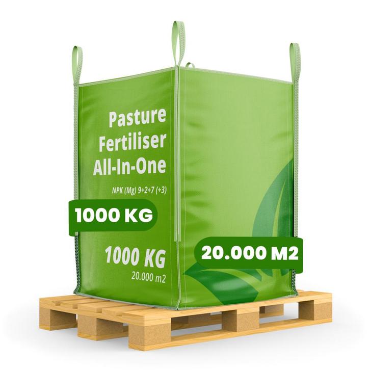 Weidemeststof All-In-One  (bigbag 1000 kg - voor 20.000 m2), Tuin en Terras, Aarde en Mest, Mest, Verzenden