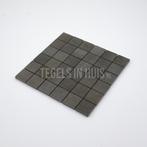 Mozaiek tegel antraciet 5x5 cm keramiek, Doe-het-zelf en Verbouw, Tegels, Nieuw, Keramiek, Ophalen of Verzenden, 10 m² of meer