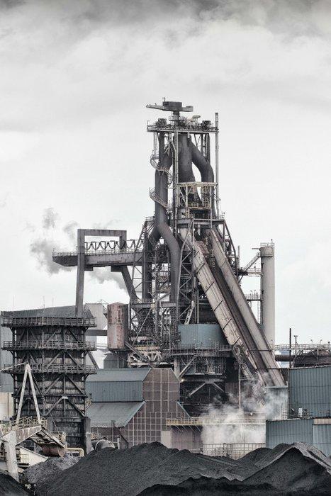 Wiepke Folkerts - Tata Steel Hoogoven 7 en Hoogoven 6 v1, Antiek en Kunst, Kunst | Schilderijen | Modern