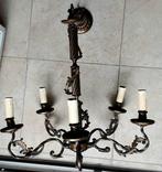 Kroonluchter - Verguld messing, Smeedijzer - Van de zolder -