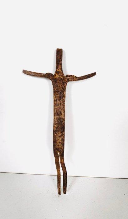 Geïllustreerd smeedijzeren figuur - Lobi - Burkina Faso, Antiek en Kunst, Kunst | Niet-Westerse kunst