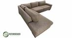 Refurbished 4-zits hoekbank lichtbruin | 6 mnd garantie!, Huis en Inrichting, Banken | Bankstellen, Gebruikt, Hoekbank, 300 cm of meer