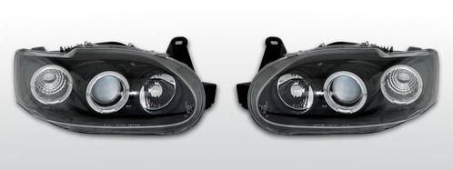 Koplampen Angel Eyes | Ford Escort 1995-2000 | LED | zwart, Auto-onderdelen, Verlichting, Nieuw, Ford, Ophalen of Verzenden