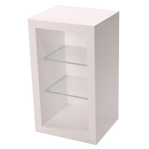 HIGH GLOSSY WIT WANDKASTJE MET 2 GLASPLATEN S-VEC-007, Zakelijke goederen, Kantoor en Winkelinrichting | Winkel en Inventaris