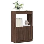 vidaXL Hoge kast 63x33x100 cm bewerkt hout bruin, Verzenden, Nieuw, Overige houtsoorten