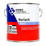 Sigma Vorlack Matt - Wit - 2.5 liter - Grondverf, Doe-het-zelf en Verbouw, Verf, Beits en Lak, Wit, Nieuw, Ophalen of Verzenden