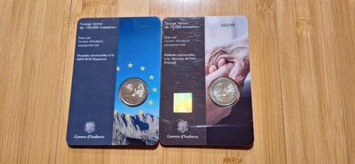 Andorra. 2 Euro 2014/2021 Conseil de lEurope + Cuidem la, Postzegels en Munten, Munten | Europa | Euromunten