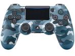 Sony Playstation 4 Controller DualShock 4 - Blauw Camo, Verzenden, Zo goed als nieuw