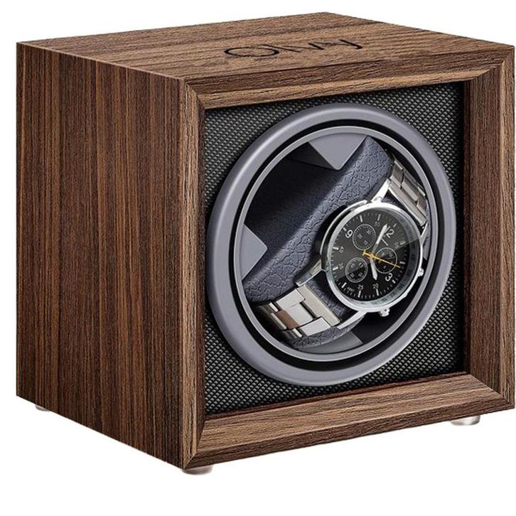 Olvy Time - Watchwinder Hout - Horloge Opwinder - 1 Horloge, Huis en Inrichting, Kasten | Computermeubels, Nieuw, Verzenden