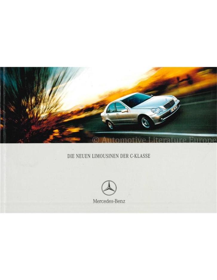 2001 MERCEDES BENZ C KLASSE SEDAN BROCHURE DUITS, Boeken, Auto's | Folders en Tijdschriften