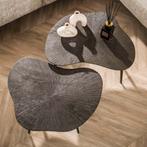 Salontafel Set Hout - Organisch - Set - Direct Leverbaar, Huis en Inrichting, 50 tot 100 cm, Verzenden, Nieuw, 50 tot 100 cm