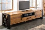 Massief TV-lowboard THOR 200cm gerecycled grenenhout in, Huis en Inrichting, Kasten | Televisiemeubels, Ophalen of Verzenden, Nieuw
