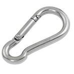 Karabijnhaak / carabiner 8x80mm - gegalvaniseerd, Doe-het-zelf en Verbouw, IJzerwaren en Bevestigingsmiddelen, Ophalen of Verzenden